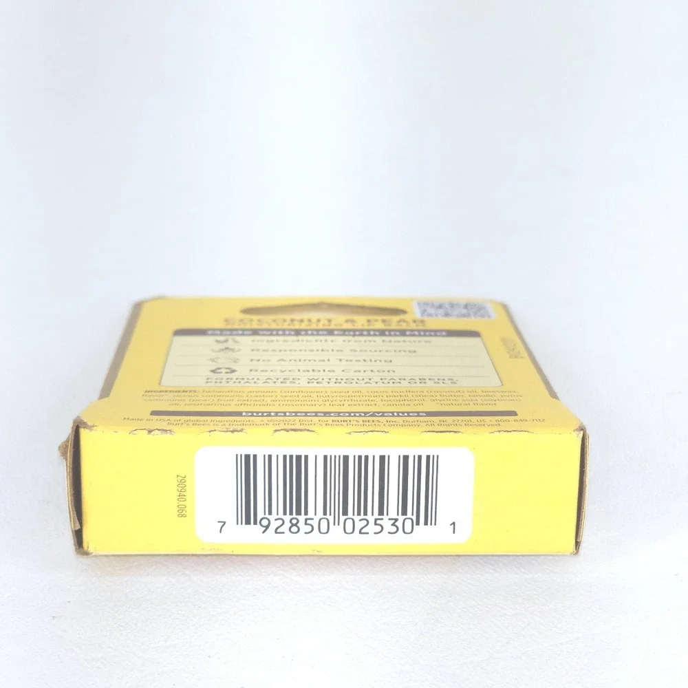 6 Pack Burts Bees Coconut & Pear Moisturizing Lip Balm 0.15 oz Natural Deadstock